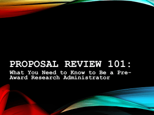 What You Need to Know to Be a Pre-Award Research