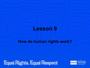 Slide 1 - Equality and Human Rights Commission