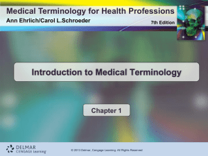 Ehrlich/Medical Terminology for Health Professions 7e