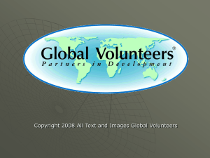 Global Volunteers Presentation