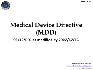 CE Mark When? - Medical Device Academy