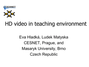 HD video in teaching environment