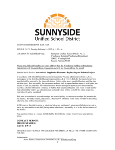 SUNNYSIDE UNIFIED SCHOOL DISTRICT NO