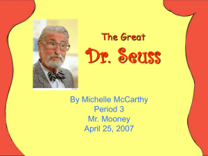 Dr. Seuss Biography Project