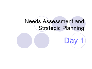 Needs Assessment and Strategic Planning Powerpoint