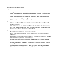 Quiz One Study Guide