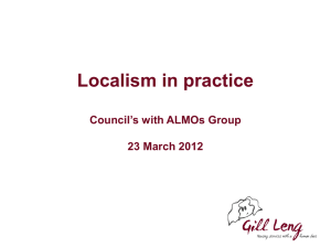 Presentation - Localism In Practice Gill Leng