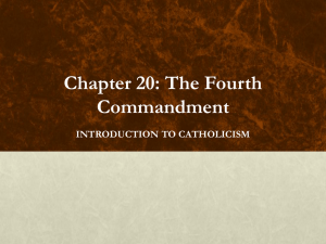 Chapter 20: The Fourth Commandment