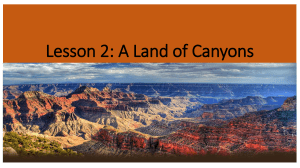 Lesson 2: SW: A Land of Canyons PPT