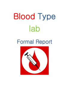 Blood Type lab