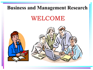 Business and Management Research