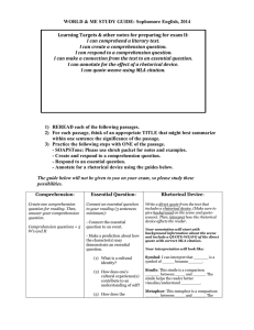 Learning Targets & other notes for preparing for exam II: I can