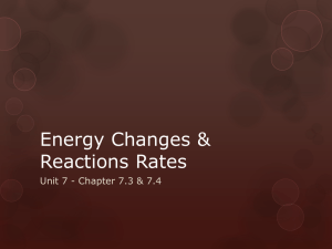 Energy Changes & Reactions
