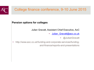 AoC finance conference 2015 pension options for colleges (PPTX