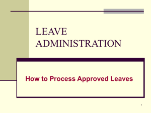 LEAVE PROCESSING