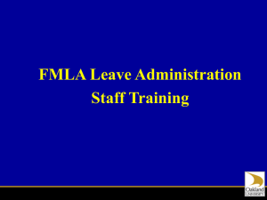 FMLA Leave Management Process