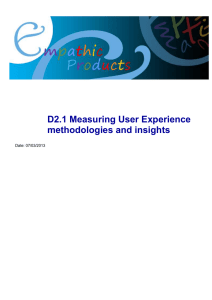 D2.1 Measuring UX Final