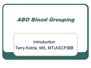 ABO/D Blood Groups