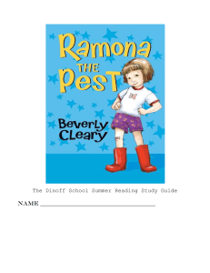 Ramona The Pest Study Guide