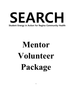 as a Mentor of SEARCH - SEARCH Health Clinic