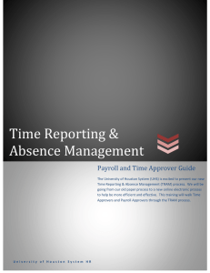Time Reporting & Absence Management
