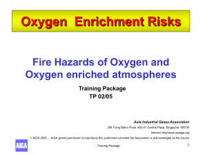 Properties of oxygen - Oxygen supports combustion