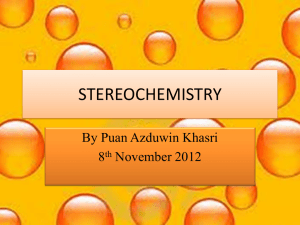 stereochemistry(week 9)
