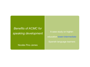 Potential of asynchronous CMC in developing speaking proficiency