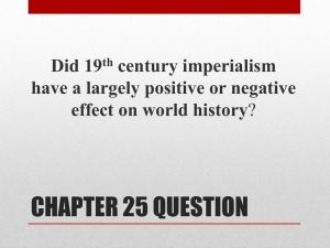 CHAPTER 25 QUESTION - Collierville High School