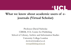 What we know about academic users of e