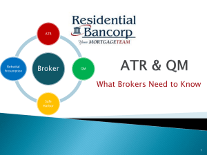 QM & ATR - Residential Bancorp