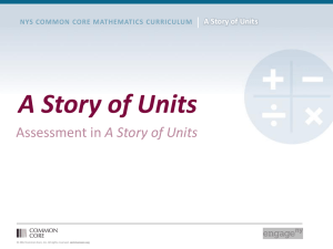 Assessment in A Story of Units presentation