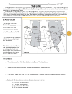 Time Zones