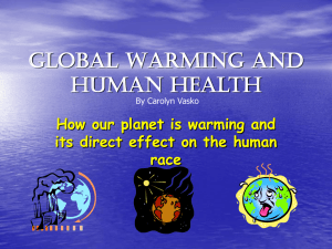 Global Warming and Human Health