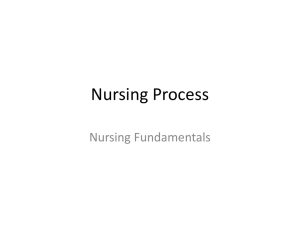 Nursing Process - Porterville College