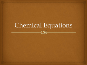 Guidelines for Balancing Chemical Equations