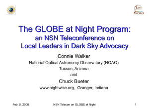 The GLOBE at Night Program