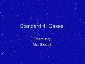 Standard 4: Gases.