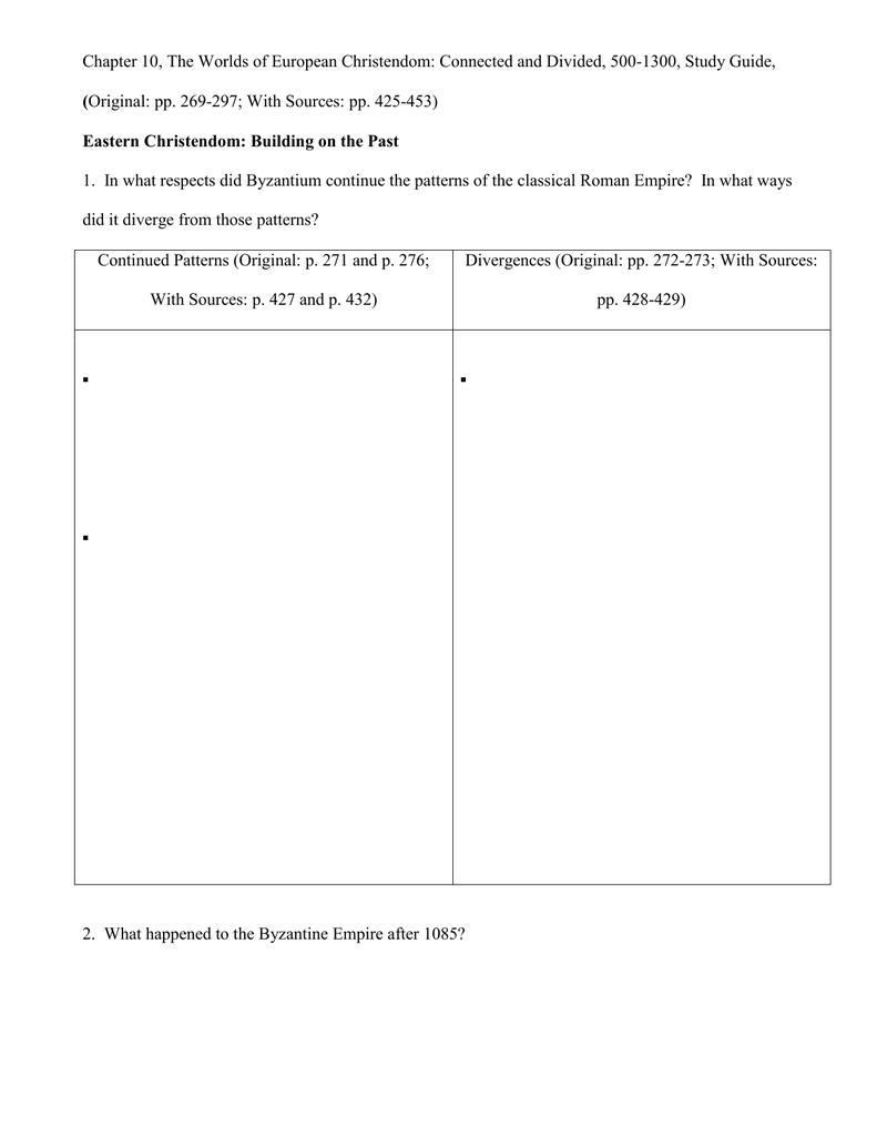 Chapter 10 Study Guide Answer Key Chapter 10 Study Guide Answer Key