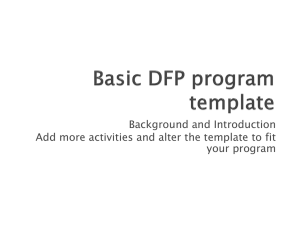 PPT A: Basic Domains of Family Practice Program Template