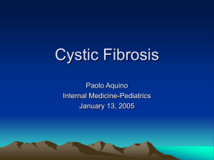 Cystic Fibrosis