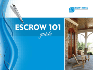 what is escrow?
