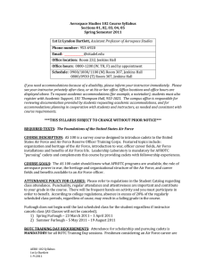 AS 100 Fall Semester 2006 Course Syllabus