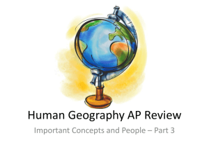 Geography AP Review