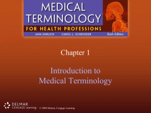 Introduction to Medical Terminology