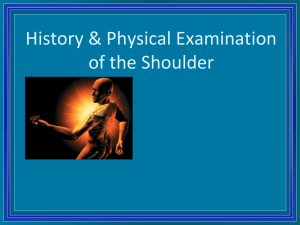 History & Physical Examination of the Shoulder