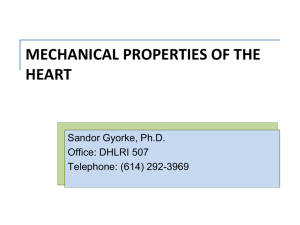 mechanical properties of the heart