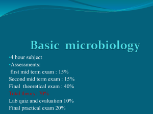 Basic microbiology
