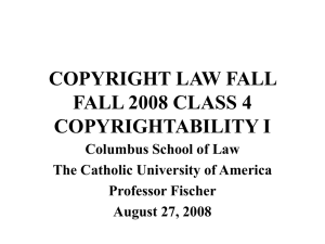 in the copyright - The Catholic University of America