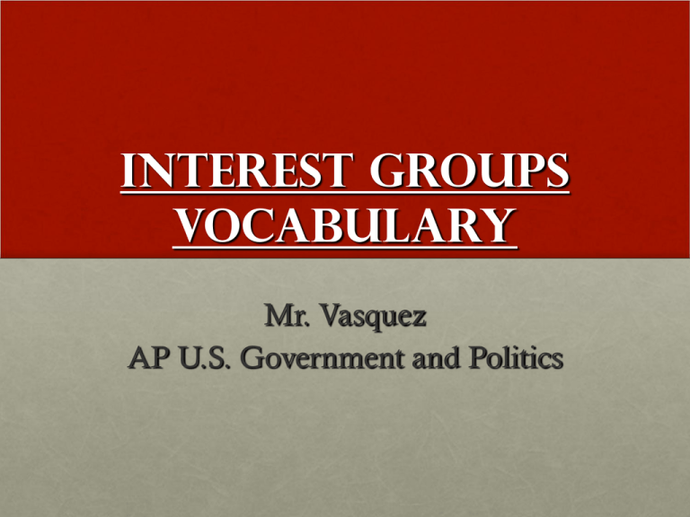interest-groups-vocabulary